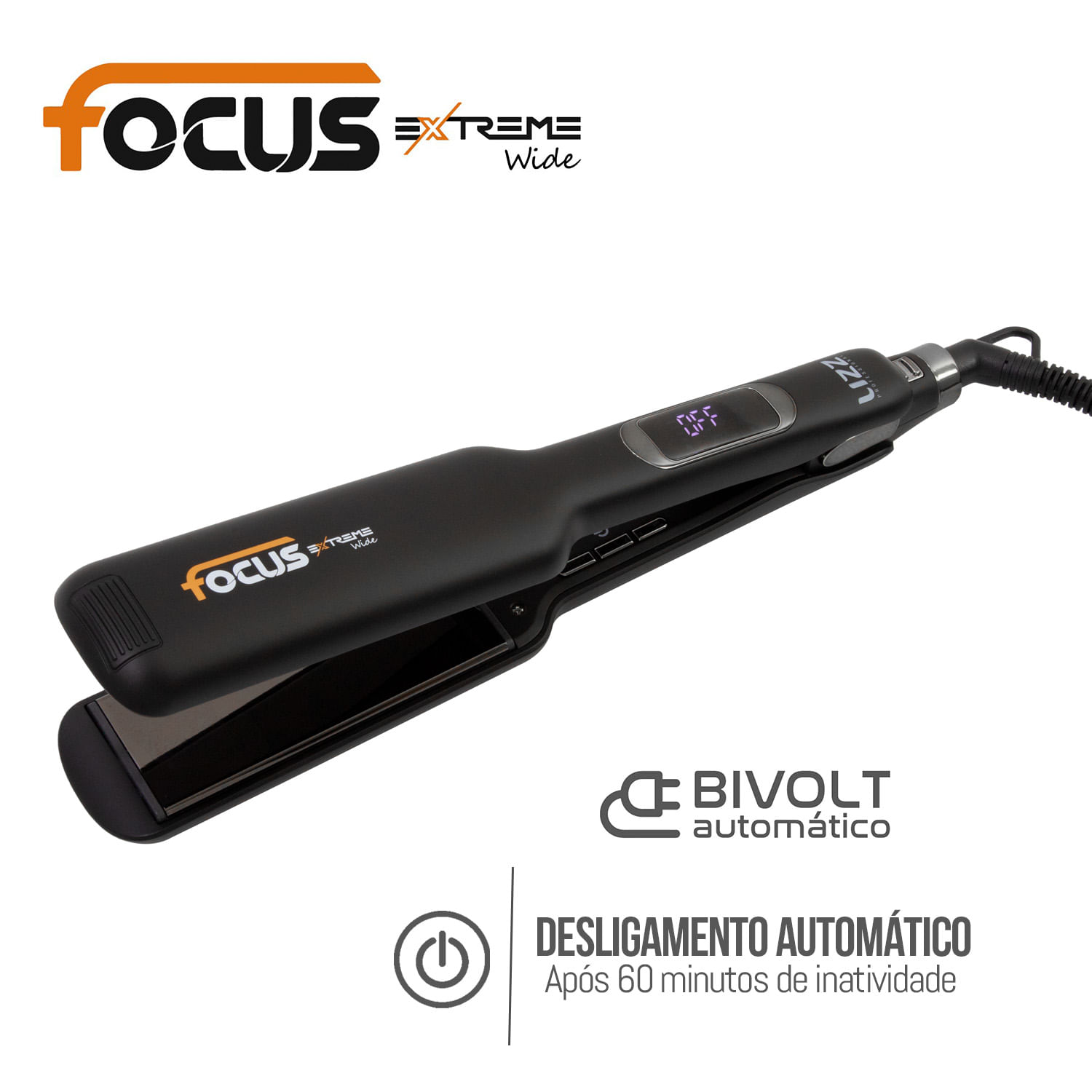 Prancha Focus Extreme 260°C/500°F - Lizz Professional - Loja Lizz